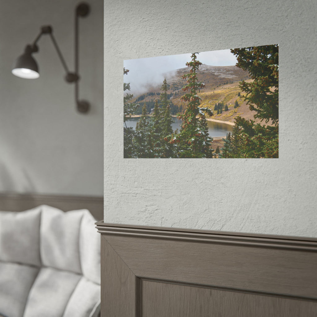 Colorado Mountain Lake Landscape — Scenic Nature Wall Art Rolled Poster