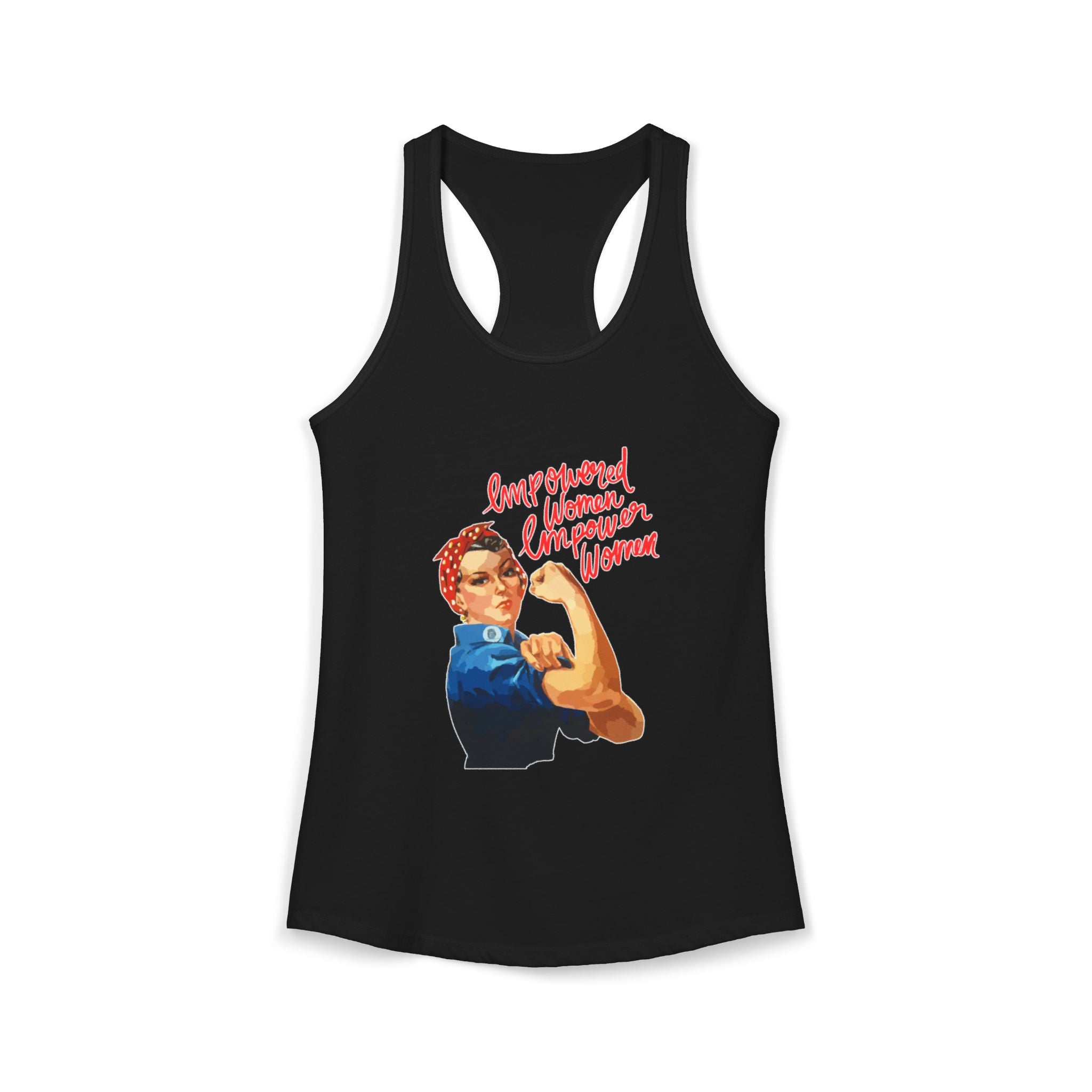 Personalize it! Women's Empowered Women Ideal Racerback Tank