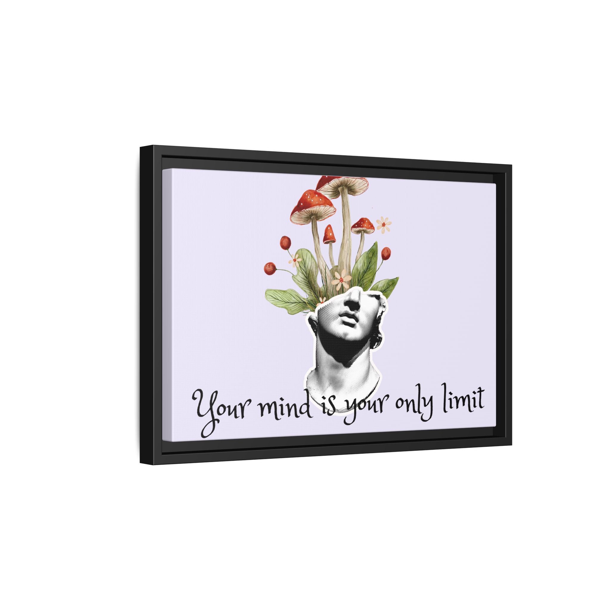 Personalize it! "Your Mind is Your Only Limit" Framed Canvas Wall Art