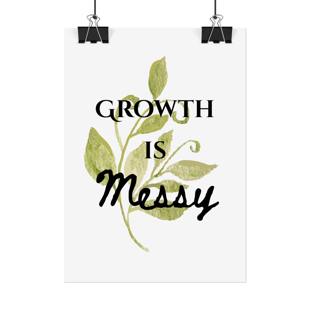 "Growth Is Messy" Botanical Wall Art Print