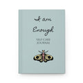 Personalize it! Self-Care Journal Hardcover — "I Am Enough" Affirmation Notebook with Moth Design