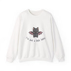 Bat Cute Sweatshirt — "I'm Just a Little Batty" Graphic Crewneck