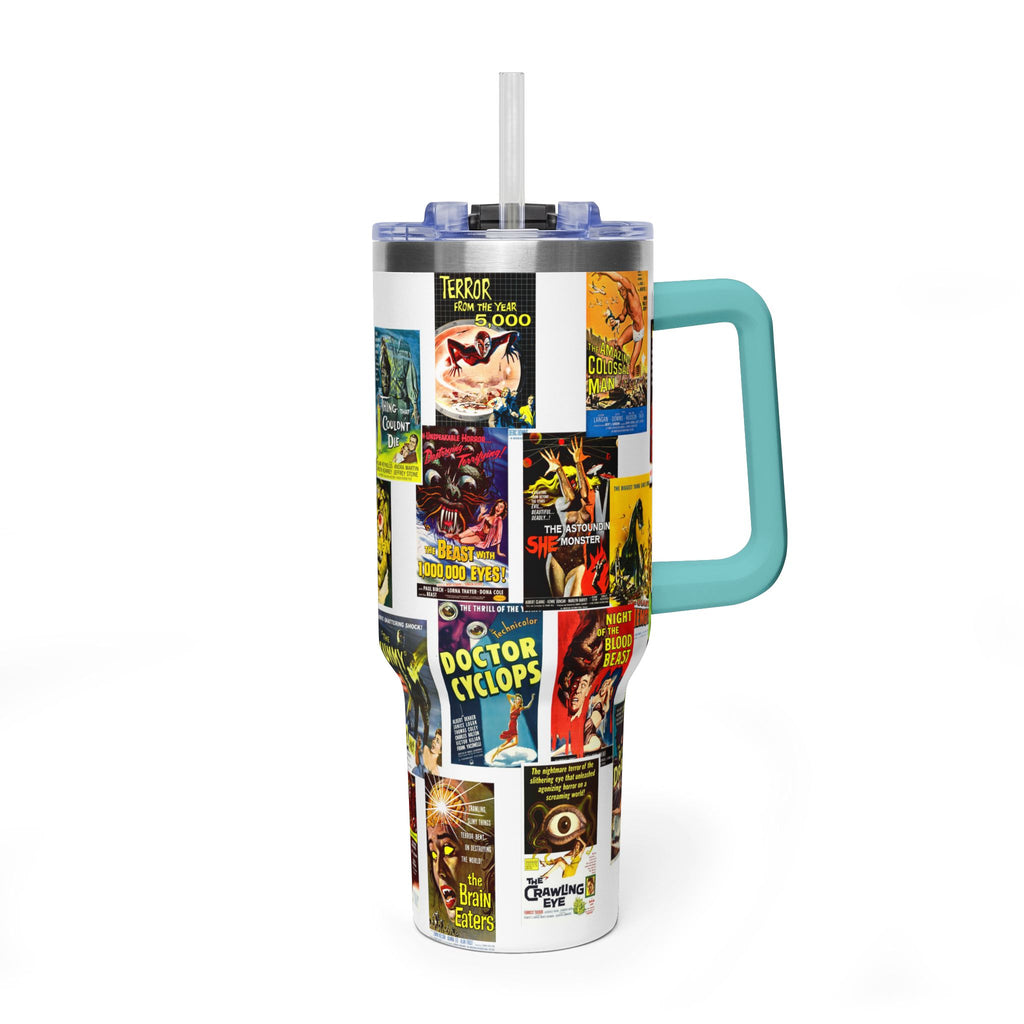 40oz B-Movies Retro Horror Poster Vacuum Tumbler