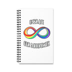 Spiral Journal — "Embrace Our Differences" Rainbow Infinity Notebook