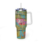 40oz Vacuum Tumbler — 1980's Puke