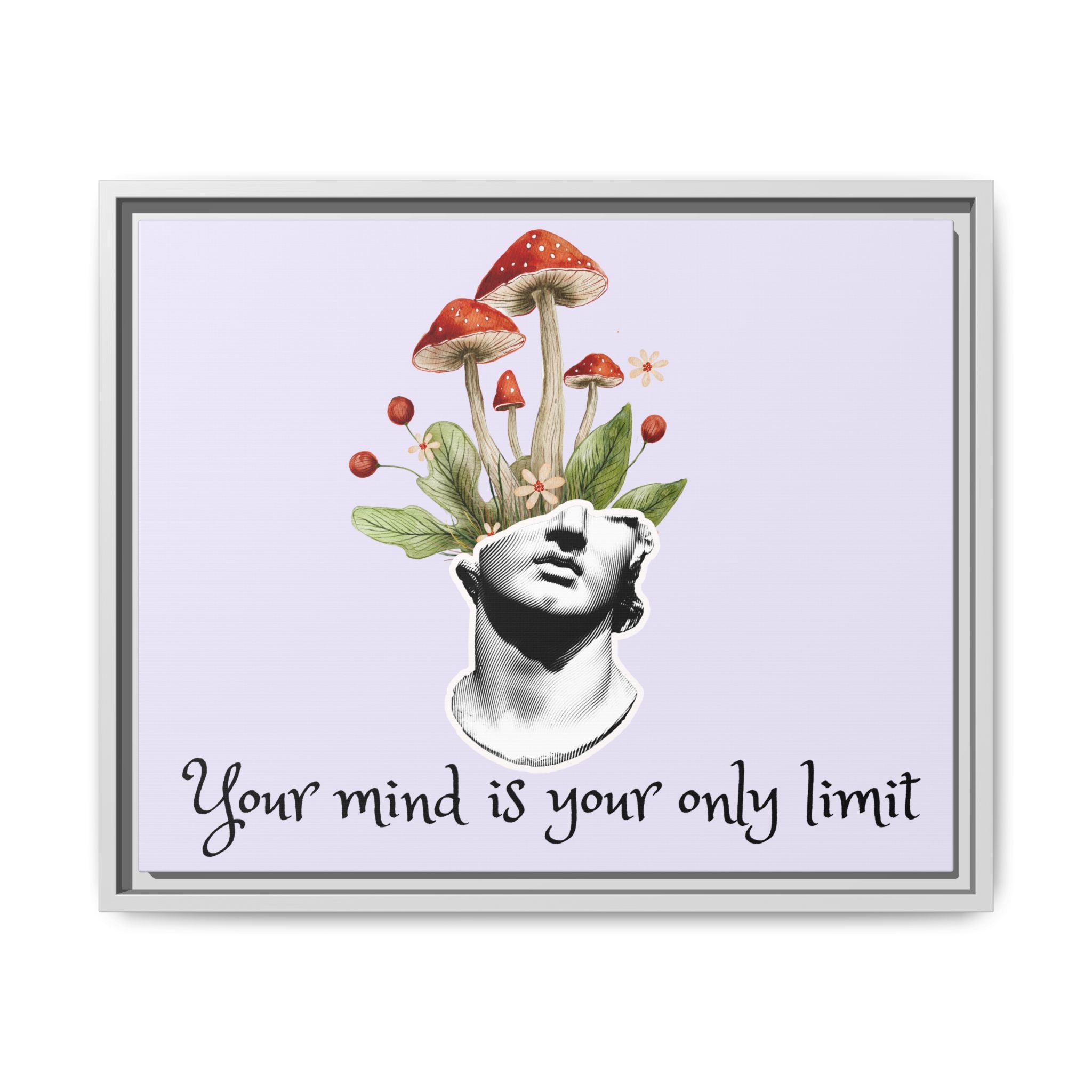 Personalize it! "Your Mind is Your Only Limit" Framed Canvas Wall Art