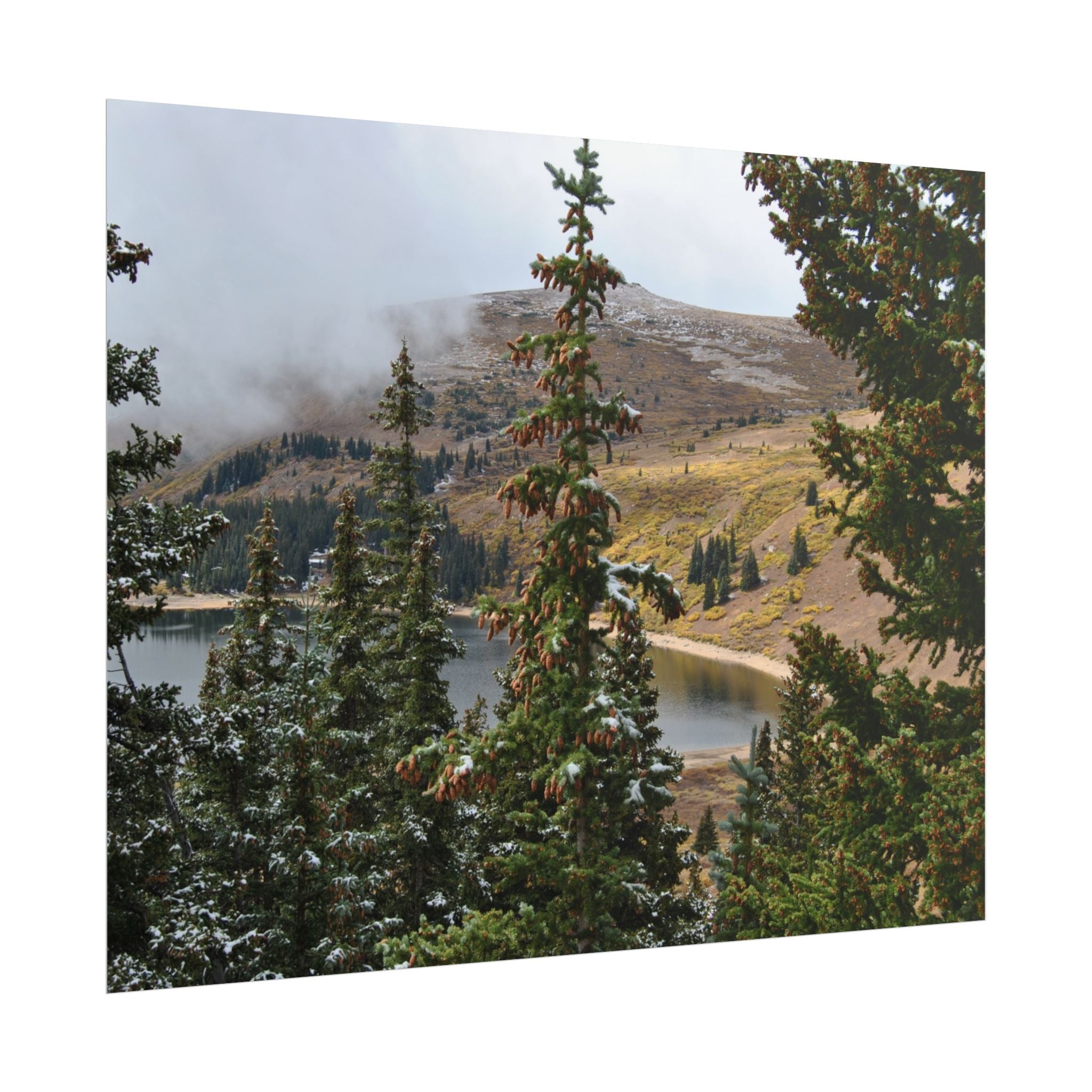 Colorado Mountain Lake Landscape — Scenic Nature Wall Art Rolled Poster