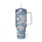Nessie Waves 40oz Vacuum Tumbler — Insulated Travel Mug