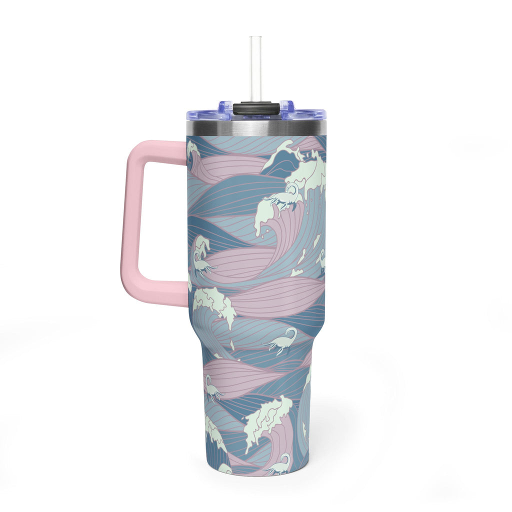 Nessie Waves 40oz Vacuum Tumbler — Insulated Travel Mug