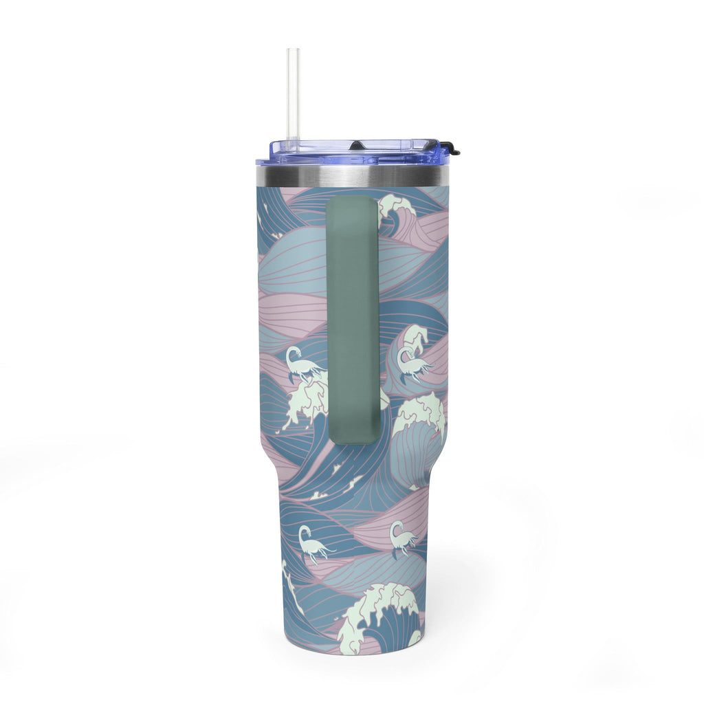 Nessie Waves 40oz Vacuum Tumbler — Insulated Travel Mug