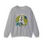 Crewneck Sweatshirt — Emotionally Unavailable & Thriving Retro Floral Graphic