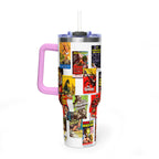 40oz B-Movies Retro Horror Poster Vacuum Tumbler