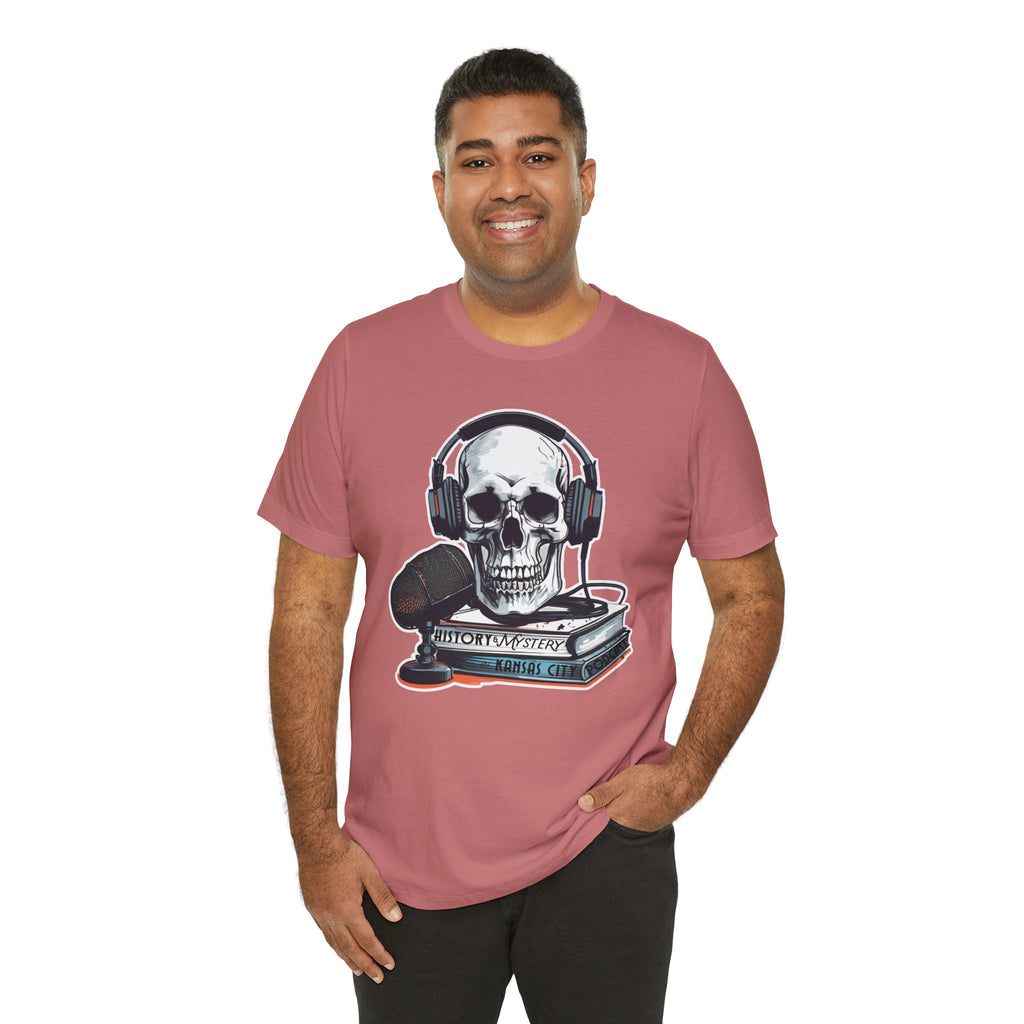 Unisex History & Mystery in Kansas City Podcast Jersey Short Sleeve Tee