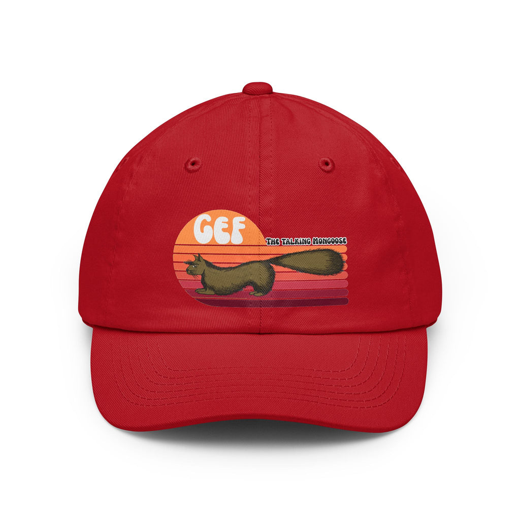 Retro Dad Hat — "GEF" The Talking Mongoose Vintage Sunset Cap