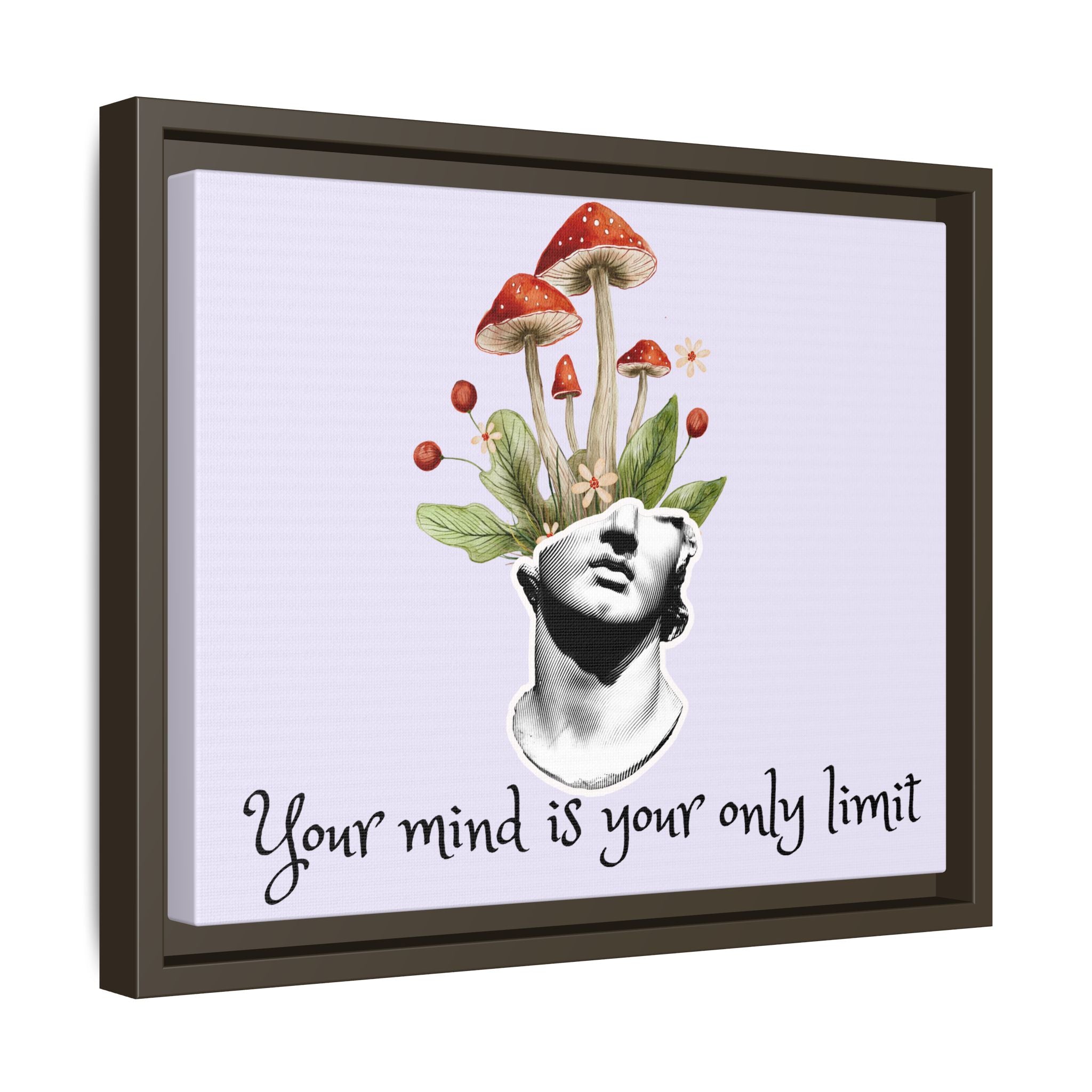 Personalize it! "Your Mind is Your Only Limit" Framed Canvas Wall Art