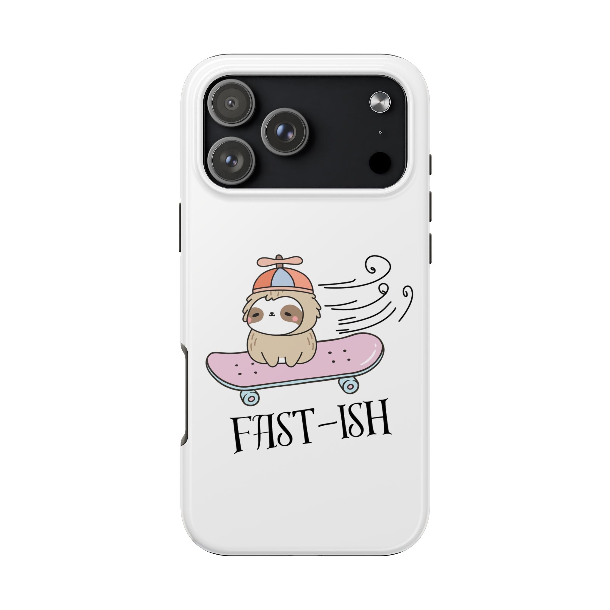 Phone Case — Cute Sloth on Skateboard "Fast-ish" Protective Tough Case