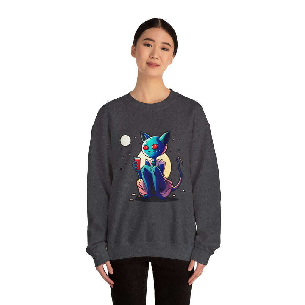 Alien Cat Crewneck Sweatshirt