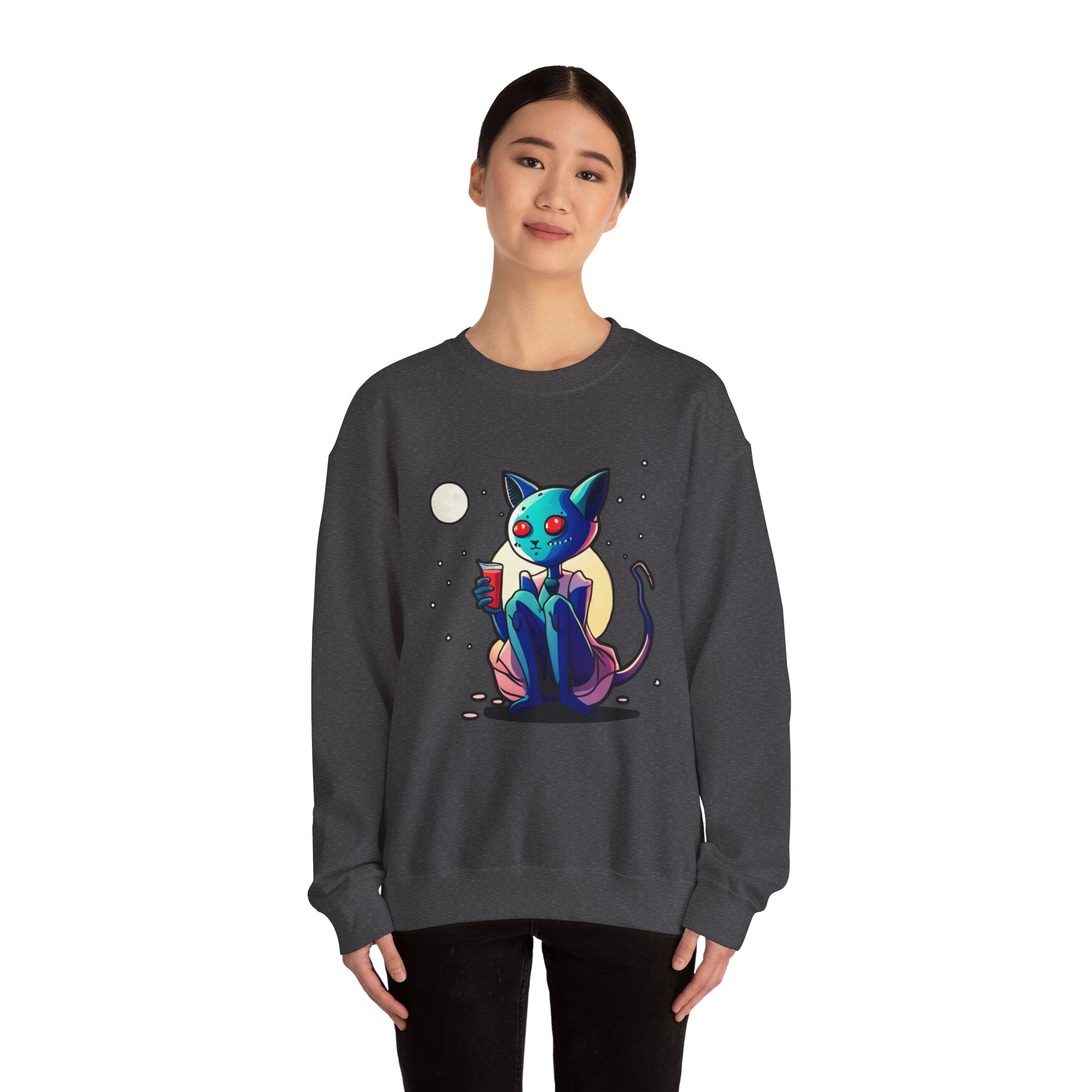 Alien Cat Crewneck Sweatshirt