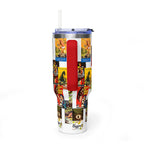40oz B-Movies Retro Horror Poster Vacuum Tumbler