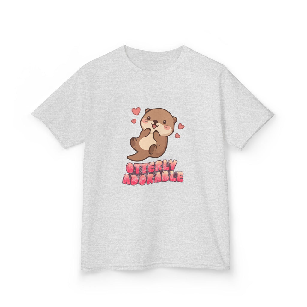 Kids Tee "Otterly Adorable" Heart Graphic Tee