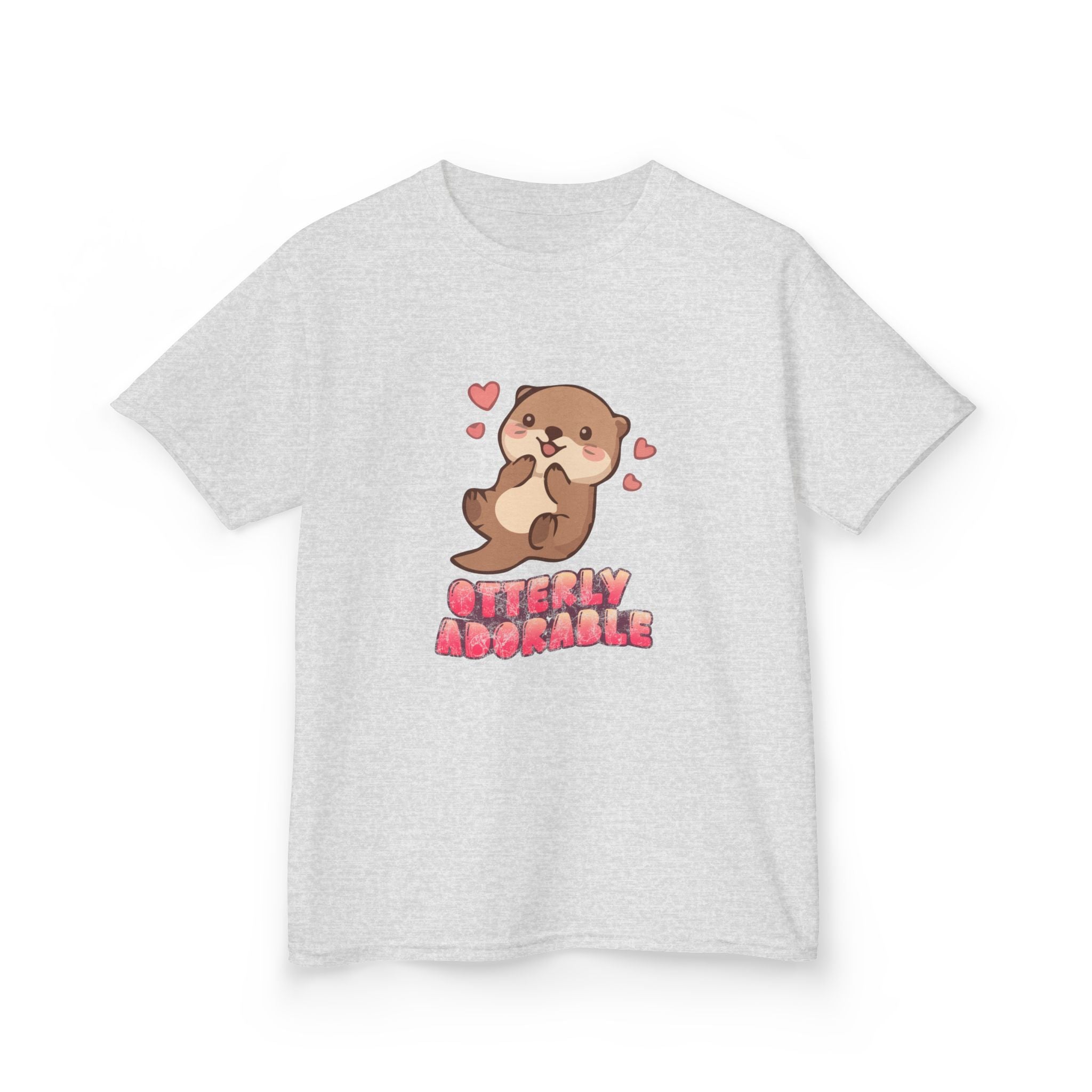 Kids Tee "Otterly Adorable" Heart Graphic Tee