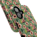 Floral Squonk Pattern Impact Phone Case — Protective iPhone Cover with Pink Flowers