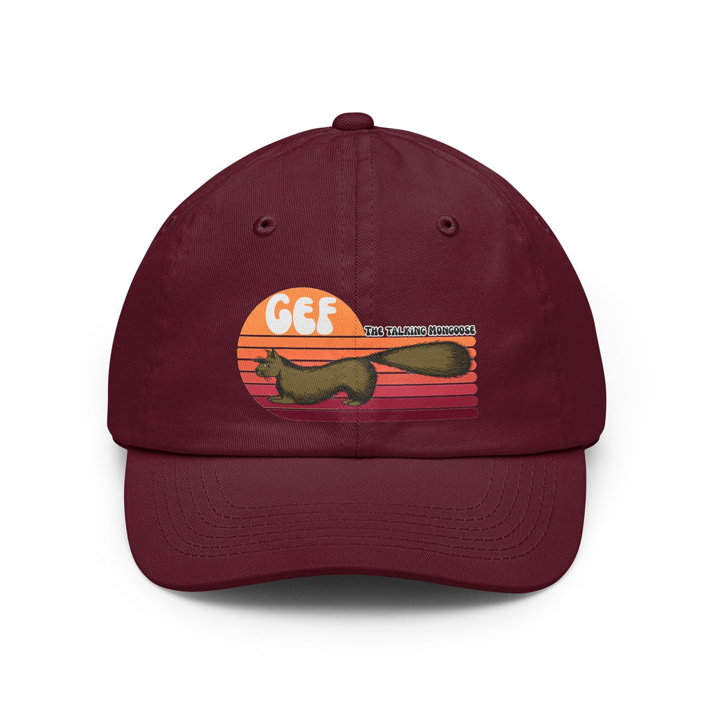 Retro Dad Hat — "GEF" The Talking Mongoose Vintage Sunset Cap