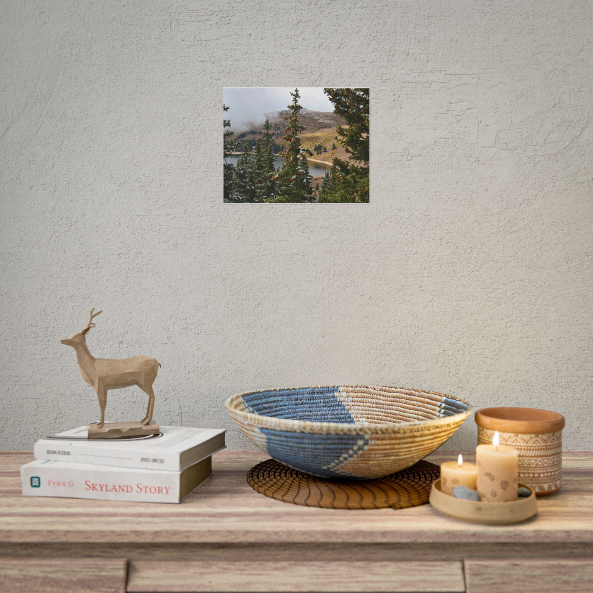 Colorado Mountain Lake Landscape — Scenic Nature Wall Art Rolled Poster