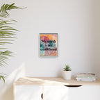 Personalize it! "My Worth is Not Conditional" Framed Matte Canvas Print Motivational Wall Art