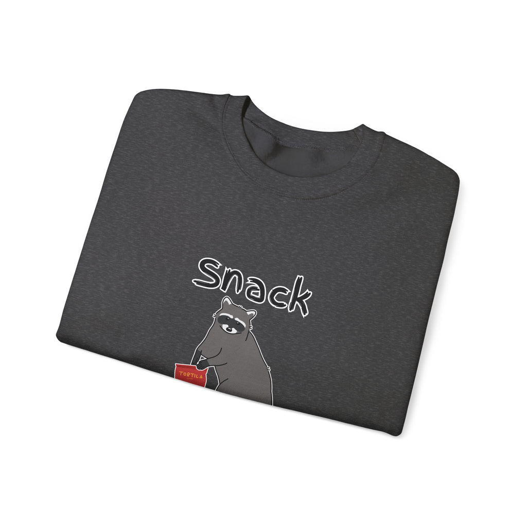 Snack Bandit Sweatshirt — Cute Raccoon Graphic Crewneck