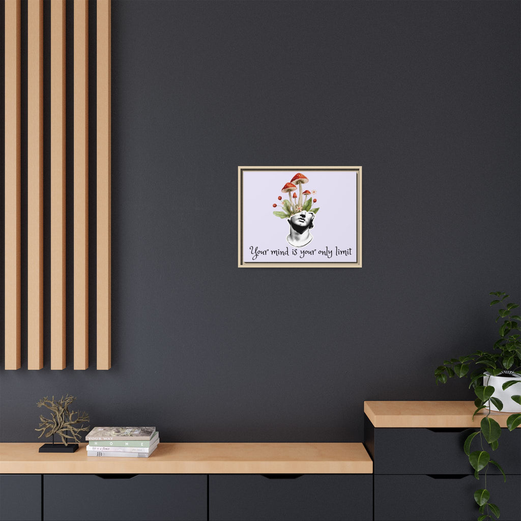 Personalize it! "Your Mind is Your Only Limit" Framed Canvas Wall Art