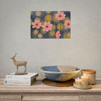 Backlit Flowers Poster — Rolled Wall Art with Bokeh Lights