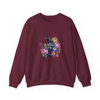 Surreal Raven & Wildflowers Crewneck Sweatshirt
