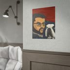 Rolled Poster — Boy and His Dog Portrait Art Print