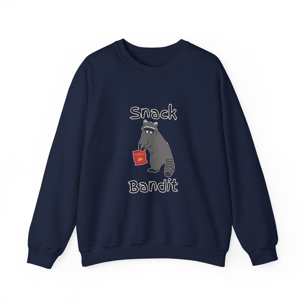 Snack Bandit Sweatshirt — Cute Raccoon Graphic Crewneck