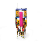 40oz B-Movies Retro Horror Poster Vacuum Tumbler