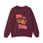 Crewneck Sweatshirt — "Ho's Before Bros" Food Pun Graphic