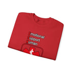 Emotional Support Human Sweatshirt – Medical Symbol “Do Not Touch” Crewneck