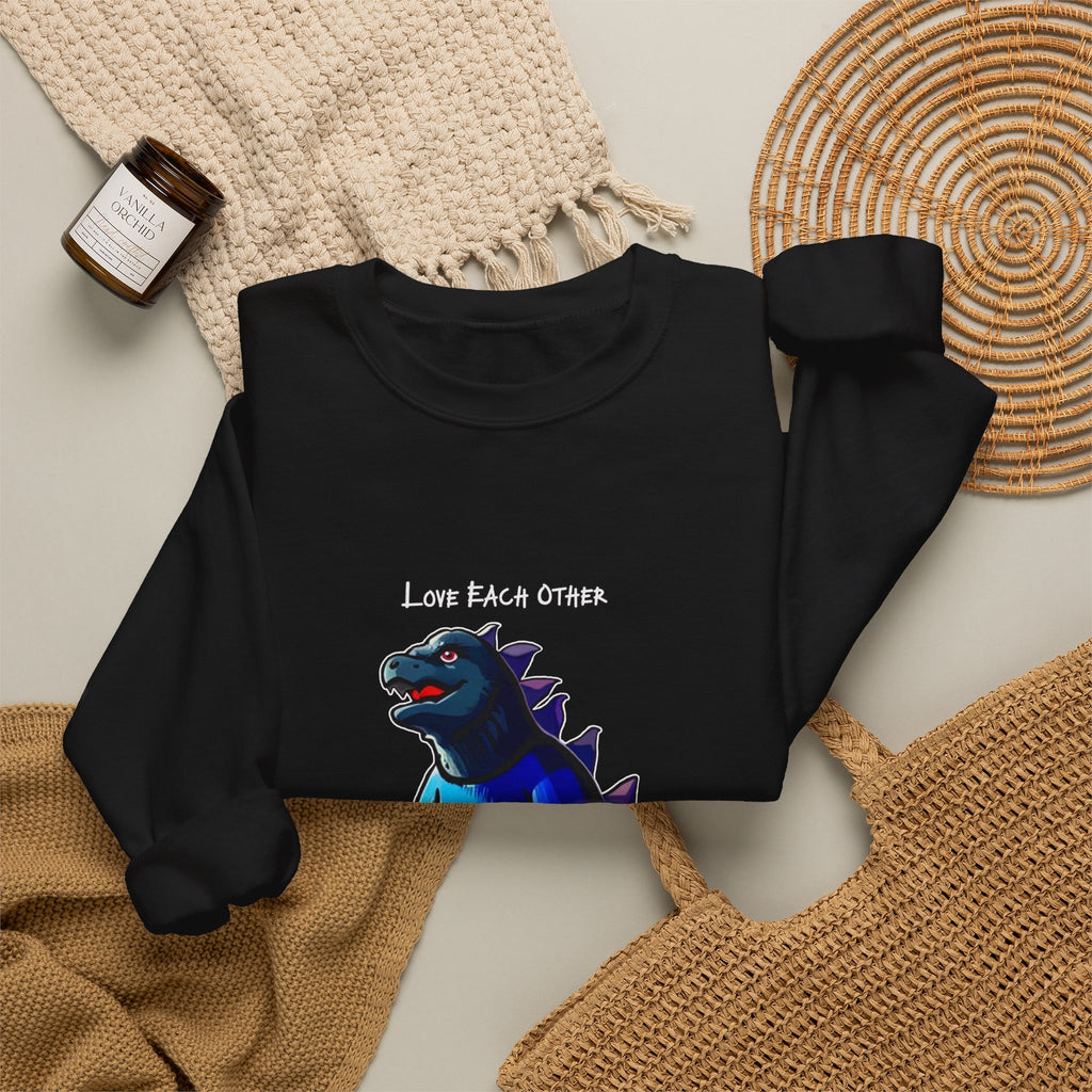 Godzilla Love Rainbow Crewneck Sweatshirt