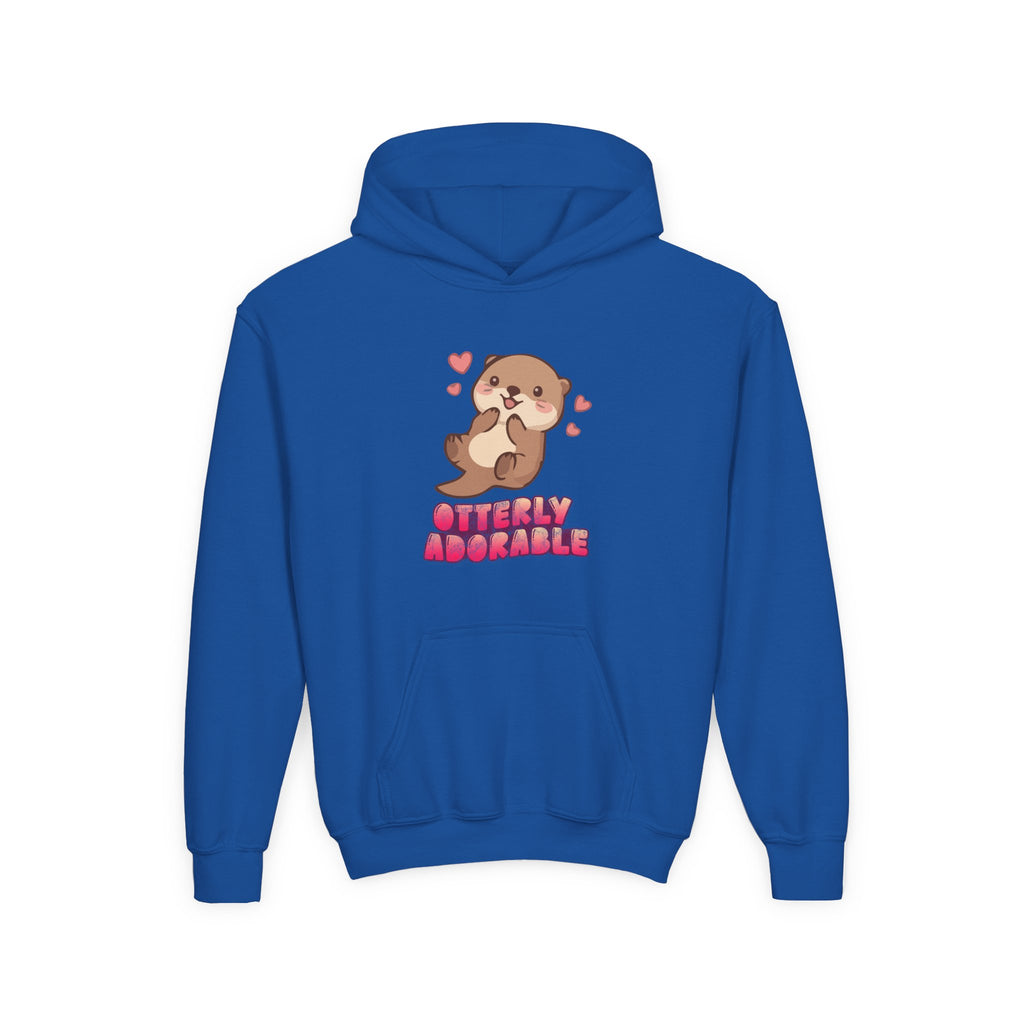 Youth Otterly Adorable Heavy Blend Hooded Sweatshirt