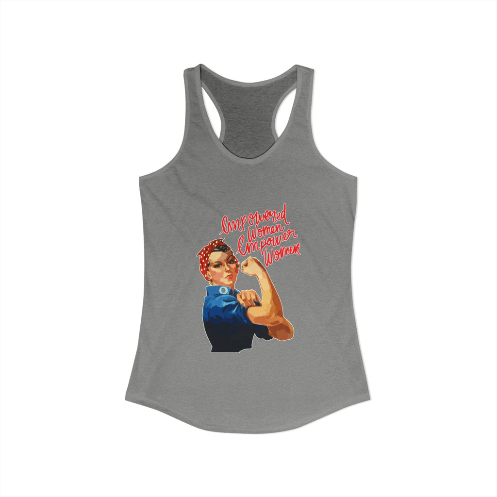 Personalize it! Women's Empowered Women Ideal Racerback Tank