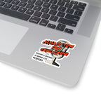 History & Mystery in Kansas City Podcast Sticker — “Always Time for True Crime” Kiss-Cut Microphone Decal