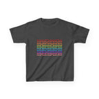 Youth Rainbow Dachshund Pattern Cute Dog Graphic Tee