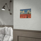Rolled Poster — Tulip Field Landscape Print with Windmill