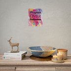 "Progress Over Perfection" – Motivational Wall Art for Office, Studio & Classroom