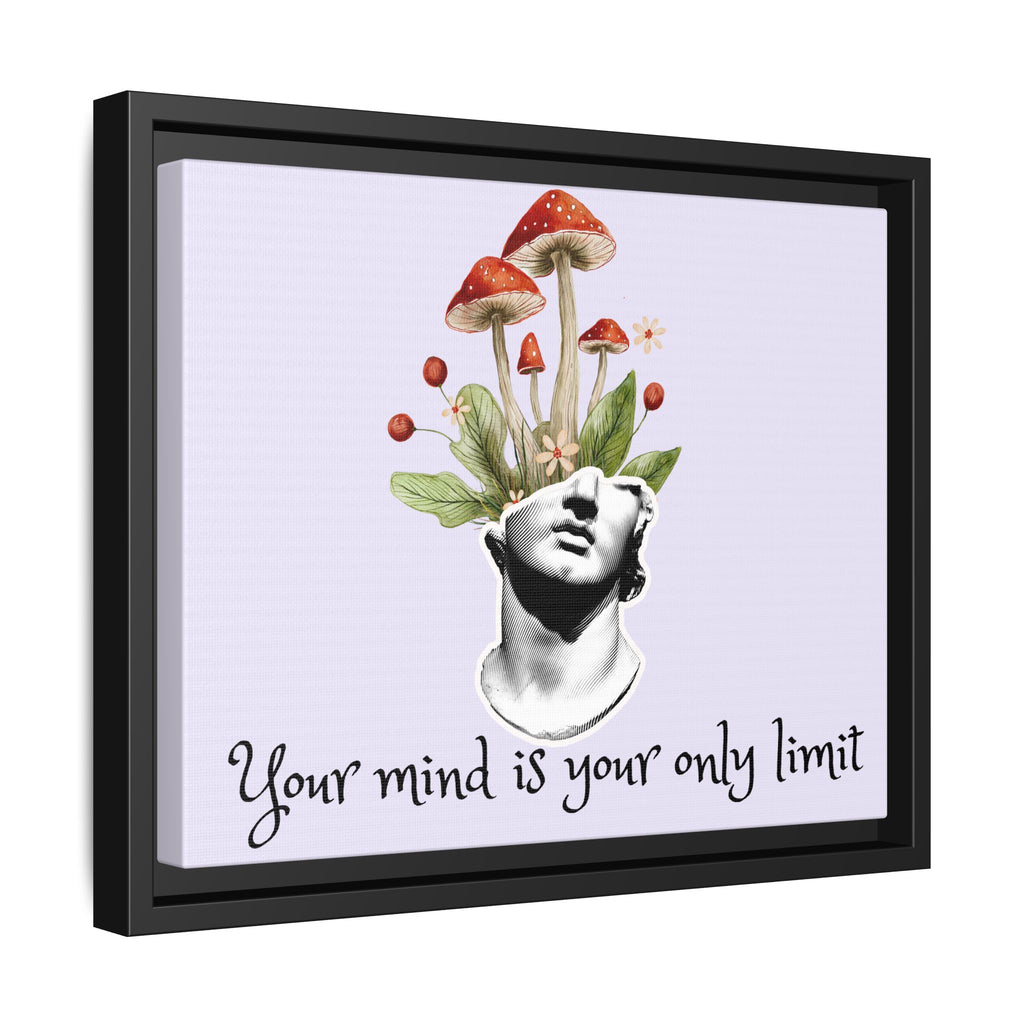 Personalize it! "Your Mind is Your Only Limit" Framed Canvas Wall Art