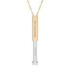 Personalize it! Hidden Message Sliding Bar Necklace