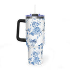 40oz Girly Western Floral Tumbler