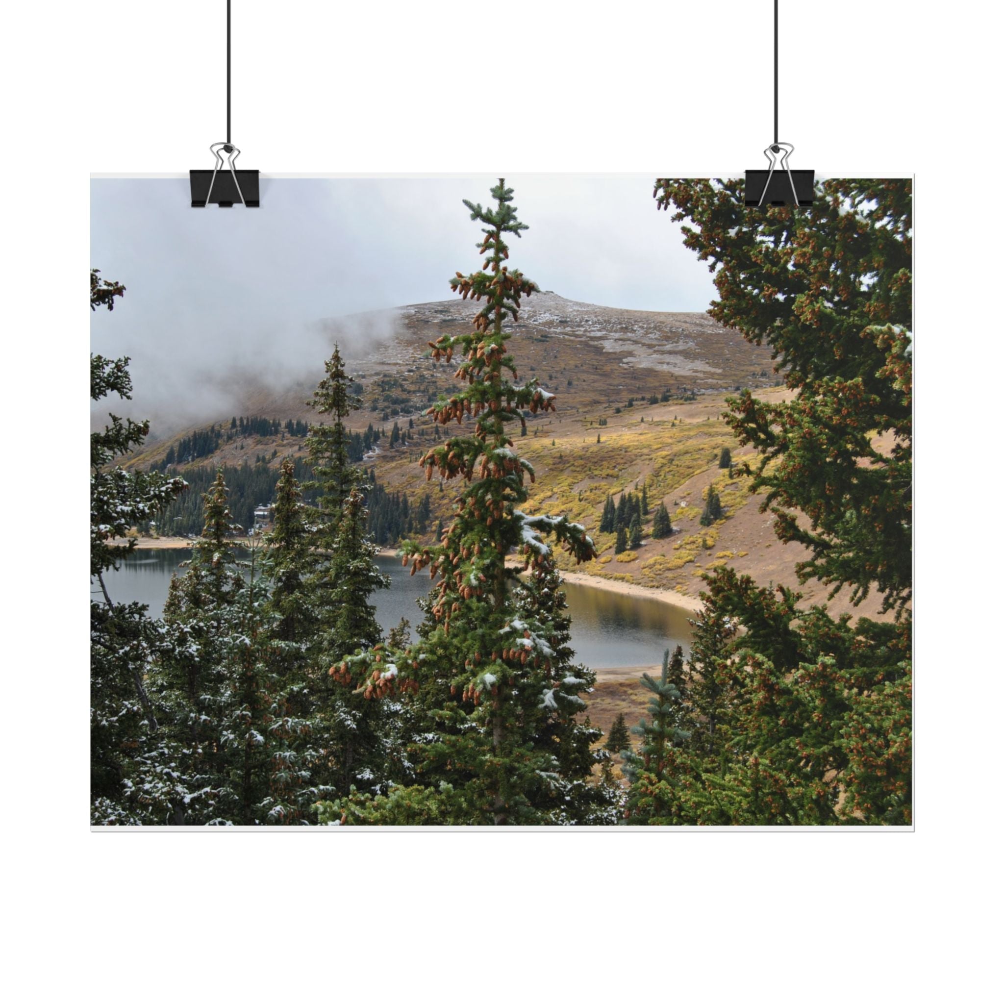 Colorado Mountain Lake Landscape — Scenic Nature Wall Art Rolled Poster