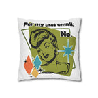 Retro 'Per My Last Email: No.' Throw Pillowcase